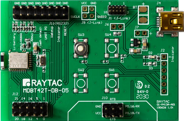 AT Command/UART/SPP Bluetooth MDBT42T Module DevKit demo board BT5.2 FCC