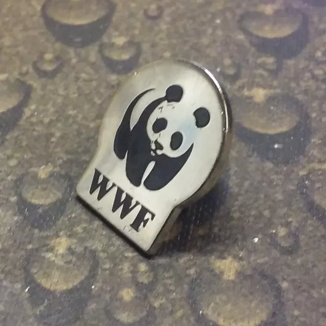 WWF World Wildlife Fund Panda Bear vintage pin badge