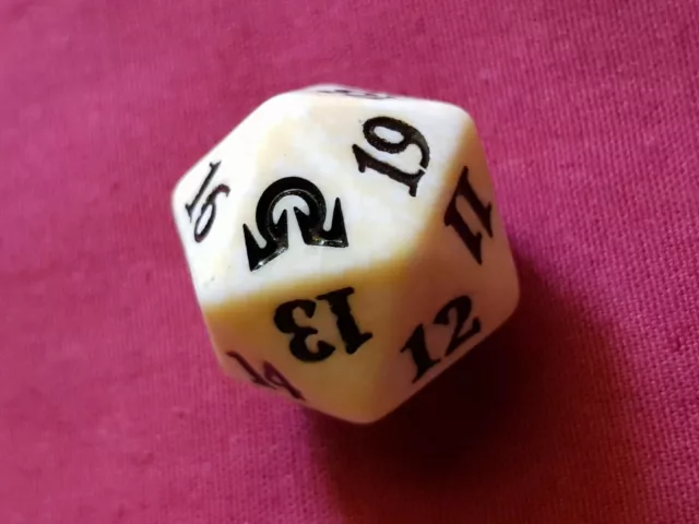 Magic The Gathering SHADOWS OVER INNISTRAD WHITE D20 SPINDOWN DICE DIE New MTG