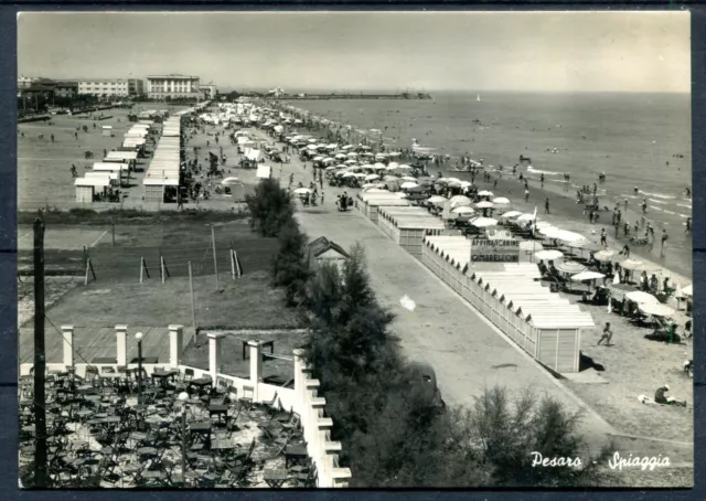 B(627) c.ill. PESARO SPIAGGIA del 1958 aff. per Trieste