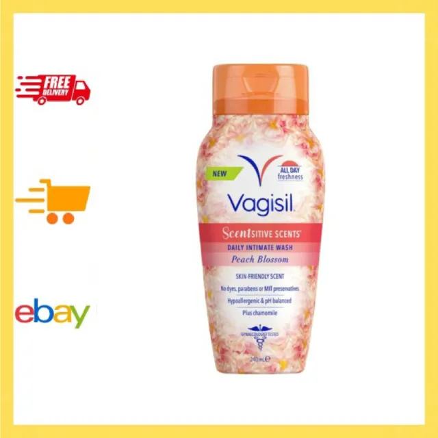 Refresh Daily with Vagisil Scentsitive Scents Intimate Wash -Peach Blossom 240ml