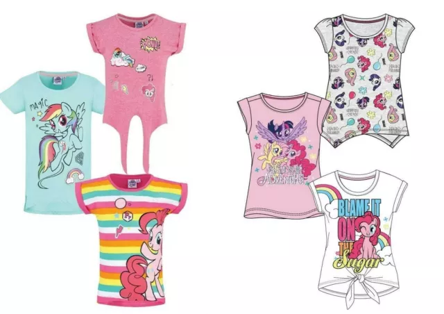 Girls Kids Children My Little Pony Short Sleeve Tee Tshirt Top Age 2-4 years