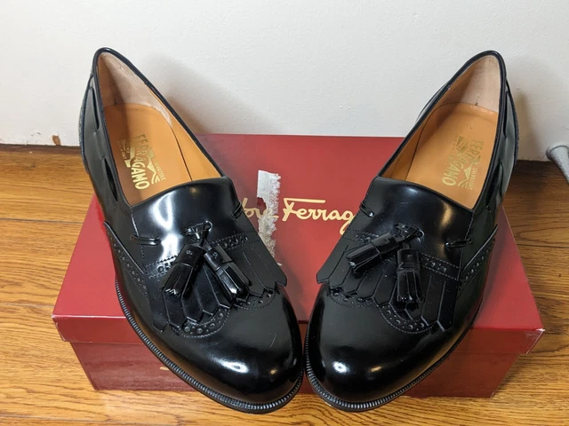 SALVATORE FERRAGAMO LUCAS Kiltie Tassel Bordeaux Loafer Mens  display picture 1