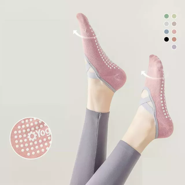 1 Pair Breathable Anti-friction Women Yoga Socks Silicone Sports Dance Socks BAZ