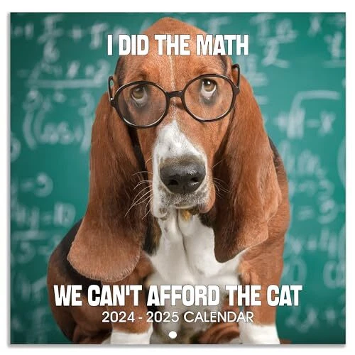 20242025 WALL CALENDAR Jul 2025 Dec 2025, Funny Dogs Wall Calendar