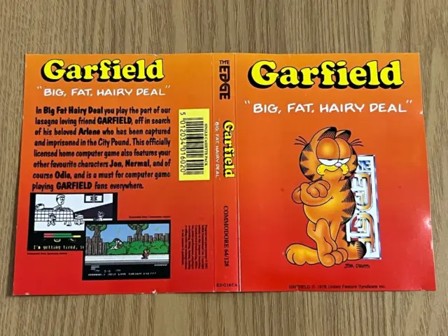 Edge Garfield Big Fat Hairy Deal Vintage Commodore 64 Kassette - vollständig getestet..! 19
