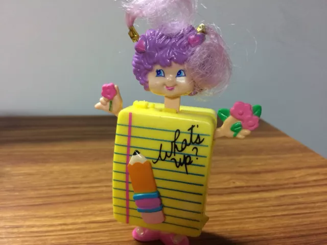 Vintage Galoob Sweet Secrets Purple Hair Doll Charm Stationary Eraser 1988