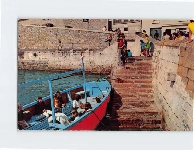 Postcard Mayflower Steps The Barbican Plymouth Devon England