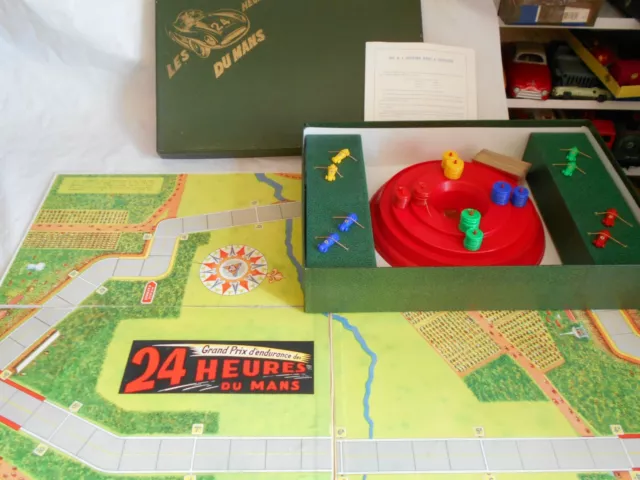 vintage board game les 24 heures du mans deluxe le mans car racing 1950s