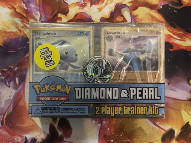 Diamond & Pearl 2 Player Trainer Kit Manaphy Lucario Decks Pokemon ~ NO BOOSTER