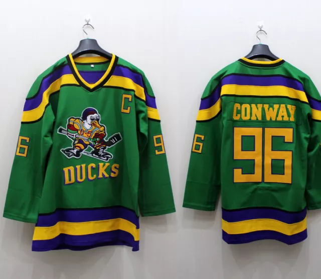 Authentic Mighty Ducks Movie Hockey Jersey  Shop Now #96 Charlie Conway –  BuyMovieJerseys