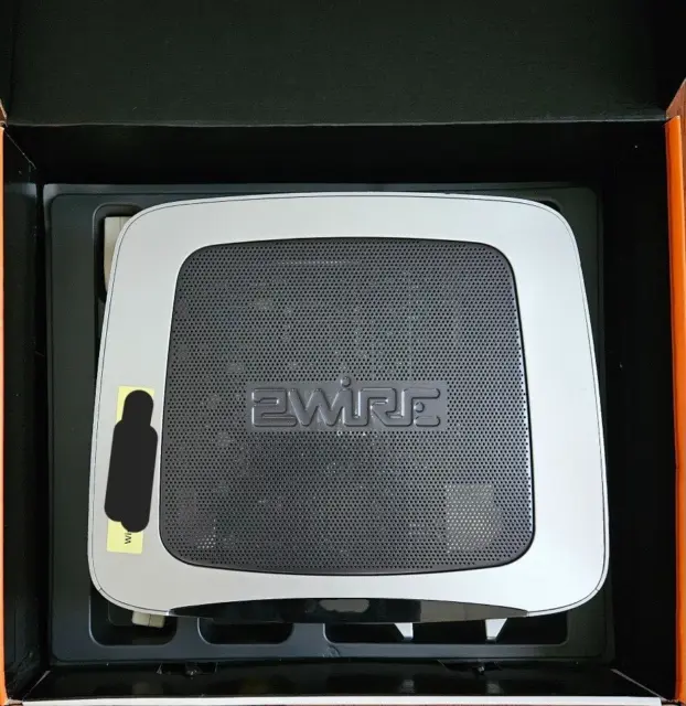 2Wire Gateway Wireless Router 3600HGV 4-Port Internet Modem Complete In Box