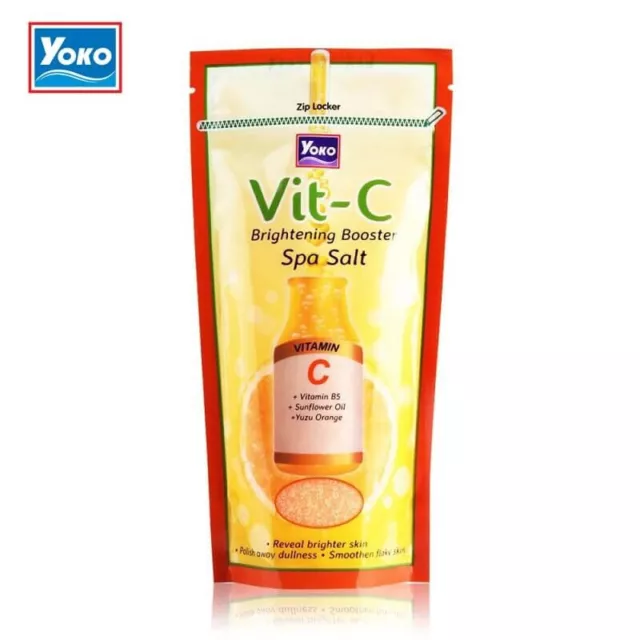 [YOKO] Vit-C Brightening Booster Exfoliating Spa Salt Body Scrub 300g NEW