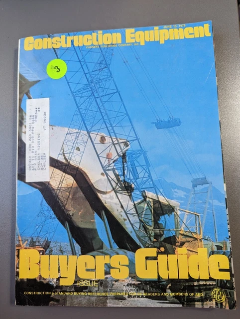 June 1976 Construction Equipment Magazine Buyers Guide Koehring Grove Fiat-Allis