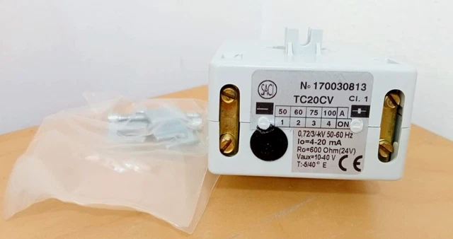 SACI TC20CV SWITCHBOARD INSTRUMENT CURRENT TRANSFORMER 4-20mA
