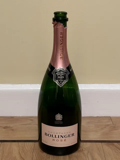 Bollinger Rose Champagne Empty Bottle
