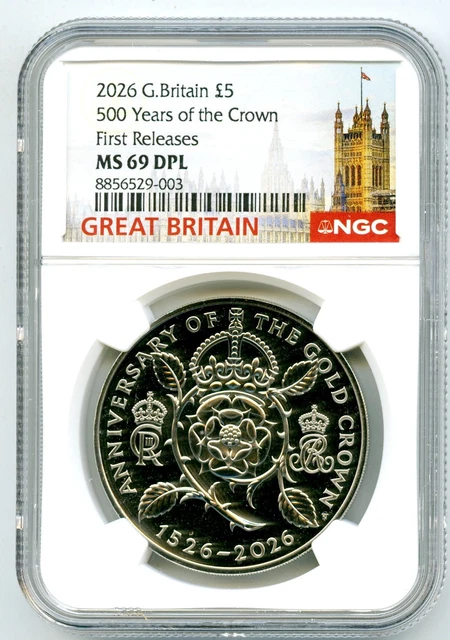 2026 GREAT BRITAIN 5Pd Ngc Ms69 Dpl Tudor Beasts Royal Dragon