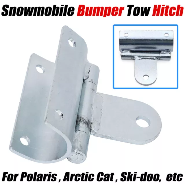 Universal Snowmobile 1" Bumper Tow Hitch Sleigh For Ski-Doo Polaris Arctic Cat