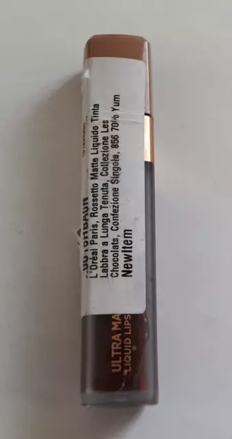 L'OREAL LIQUID ULTRA MATTE LES CHOCOLATS - 856 70% YUM rouge à lèvres /EBOT