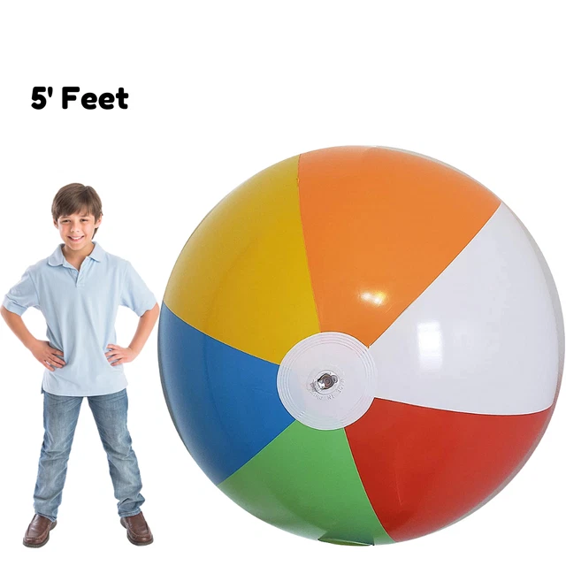 Gonflable Multicolore Arc-en-Ciel Blow Plage Balles pour La Piscine Été Soirées
