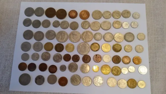 Münzen aus aller Welt Sammlung Konvolut 81 Stück