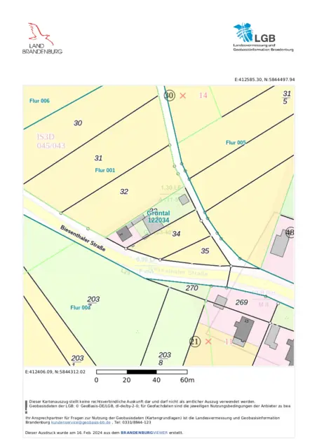 740 qm Grundstück neben Biesenthaler Str. 2, 16359 Sydower Fliess OT Grüntal