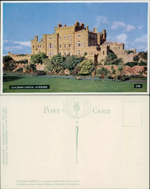 Ayrshire Culzean Castle C78 Henderson's Coloured Series