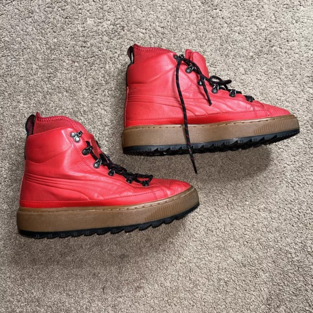 Puma ren boot top red