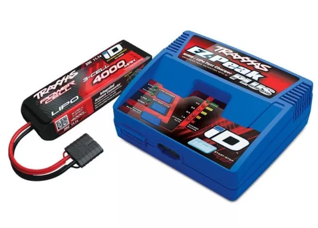 TRAXXAS Completer Pack mit 2970GX iD Lader + AKKU 2849X 4000mAh 11.1v LiPo - NEU