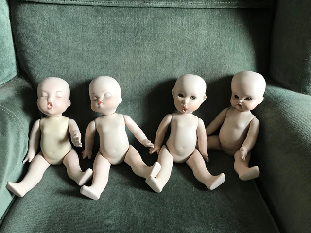 Porcelain Dolls - 10 " - Fully Jointed - Set of 4 - Check out these little Imps