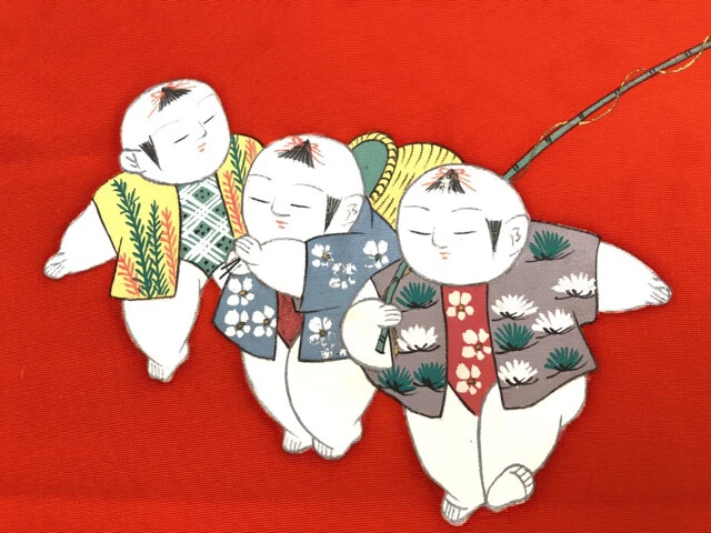 6194694: Japanese Kimono / Antique Nagoya Obi / Gosho Doll