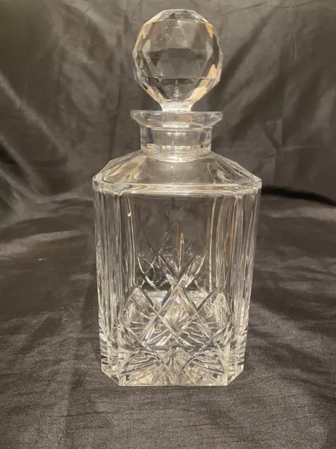 Beautiful Vintage Heavy Crystal Cut Glass Whiskey / Brandy