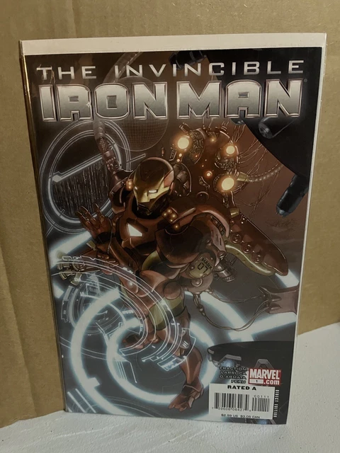 Invincible Iron Man 1 🔥2008 Fraction LORROCA Cover Art🔥Marvel Comics🔥NM
