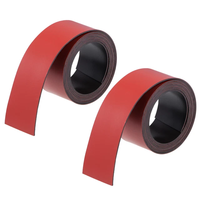 2 Pz Asciutto Cancella Flessibile Magnetico 3.3 Piedi Magnetico Foglio Rosso