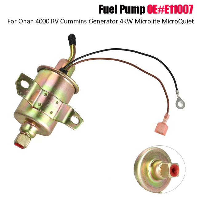 12V FUEL PUMP E11007 For Onan 4000 RV Cummins Generator 4KW Microlite