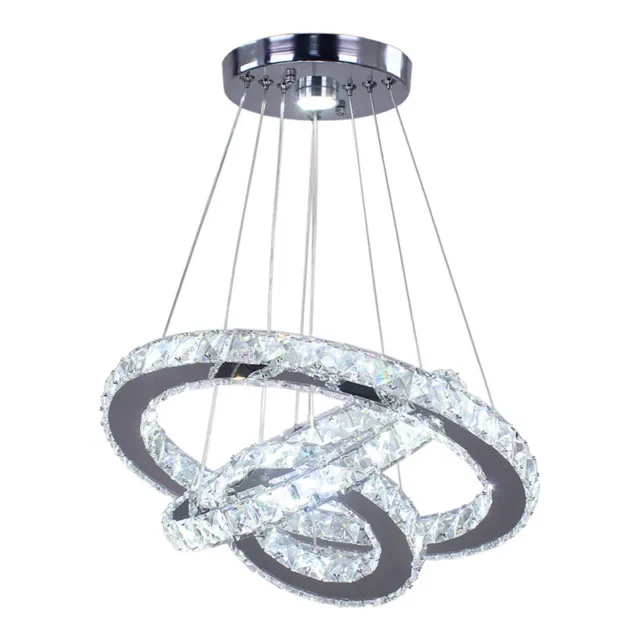 Modern LED Chandelier Crystal Ring Chandelier LED Pendant Light for Dining Room