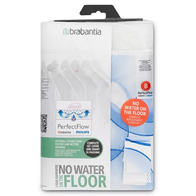 Brabantia Ironing Board Cover Bubbles Perfect Flow - Size B - 124x28