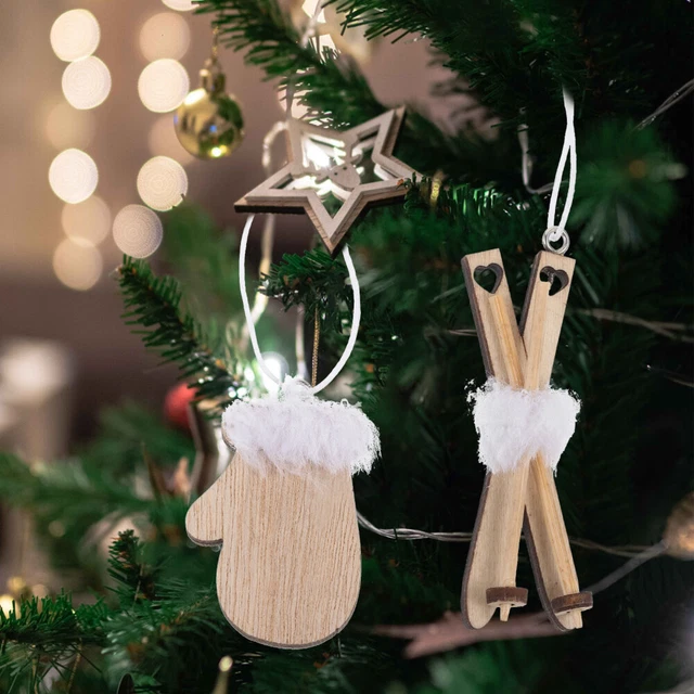 3 COUNT HOLIDAY Decor Party Layout Ornament Vintage Mantel Hanging