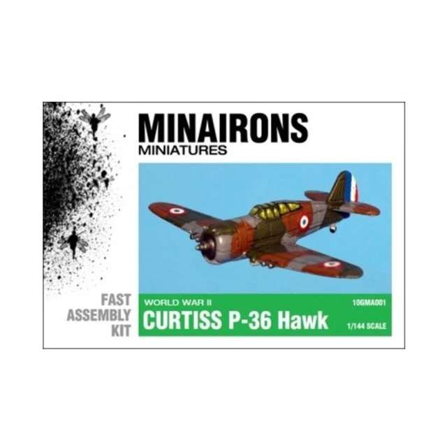 Minairons Aircraft Models 1/144 Curtiss P-36 Hawk New