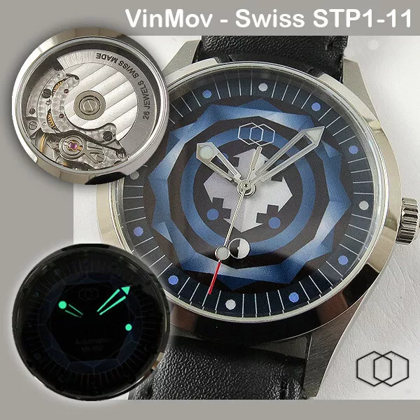 VINMOV HEX NOS MB Automatic Vintage Uhrwerk Neuer Uhr Vinmov 66 196