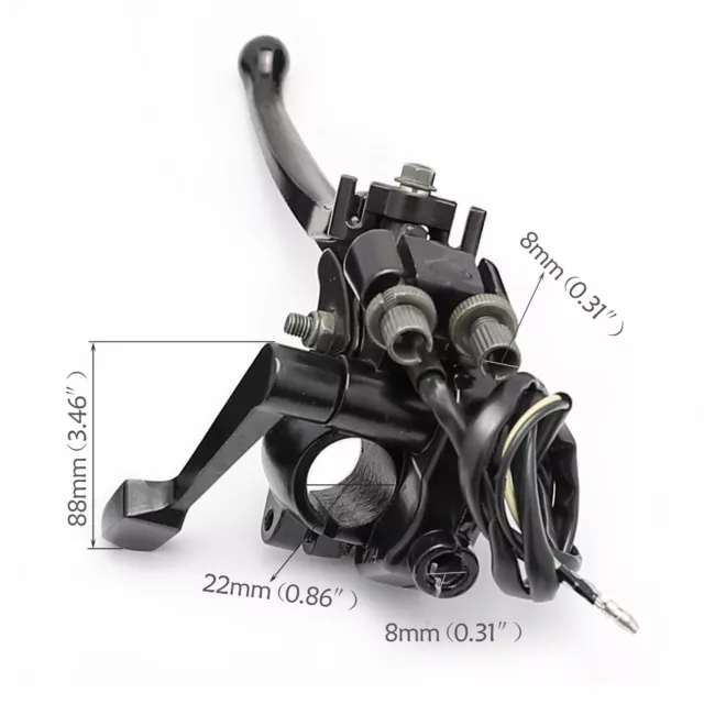 22mm Thumb Accelerator Throttle Brake Lever 49cc 110cc 125cc Quad Dirt Bike ATV