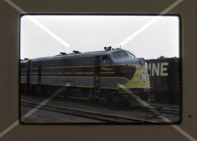 Original '73 Kodachrome Slide EL Erie Lackawanna 7094 F3A Port Jervis     41L21