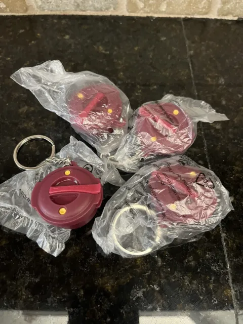 Tupperware Keychain Set of 4 new mini pressure cooker keychains