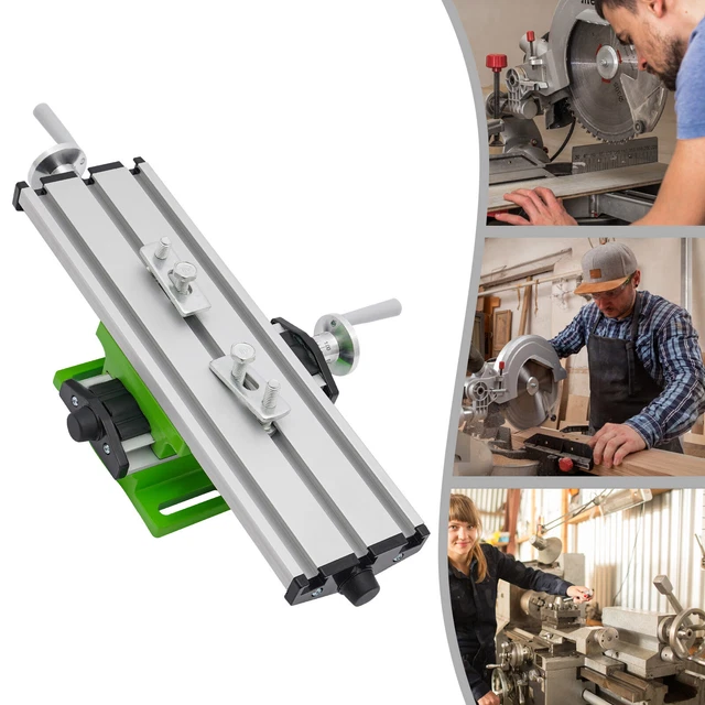 2-Axis Compound Milling Table - Cross Slide Vise For Drill Press, 17.7" X 6.7" Work Area