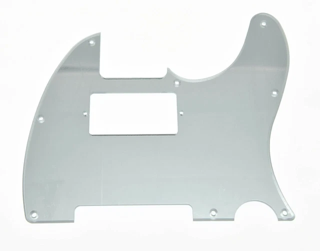 NEW PICKGUARD TELECASTER Humbucker - silver mirror - acrylique - guitare TELE