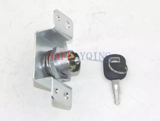 Toolbox Lock Cylinder With Key Fit For Caterpillar CAT E320D Excavator