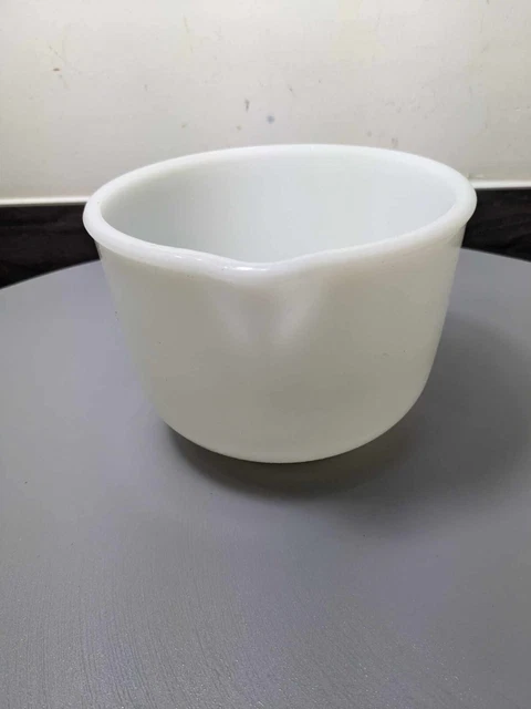 Fine King for SUNBEAM Mixer White Milk Glass Mixing Bowl