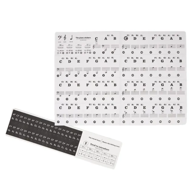 Vente Étiquettes pour notes de clavier de piano en silicone réutilisables  parfaites pour les débutants apprenant les notes de piano - Banggood  Français Mobile