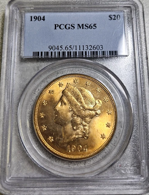 1904 PCGS MS65 $20 Liberty Gold Double Eagle