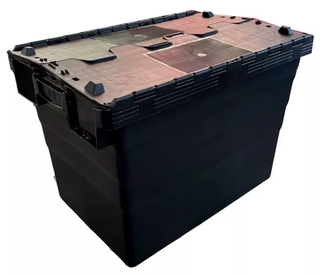 78 Litre Heavy Duty Colour Coded Attached Lid Boxes - Available in 5 Colours! 2